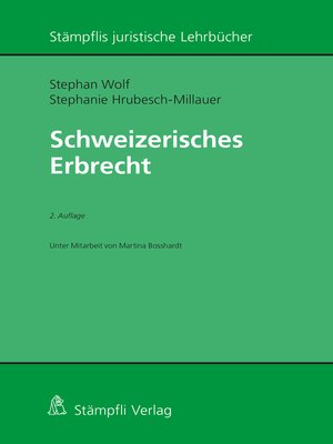 cover image of Schweizerisches Erbrecht